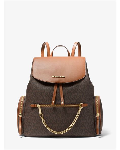 michael kors handbag jet set item signature backpack brown|Michael Kors outlet jet set.